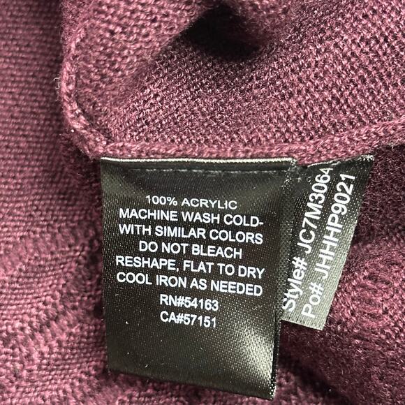NWT JH Jessica Howard Maroon Ribbed 3/4 Sleeve Sweater Dress Womens Size Medium - Picture 10 of 12